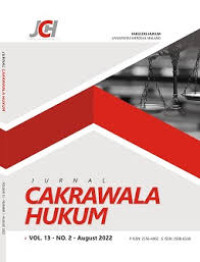 Image of JURNAL CAKRAWALA HUKUM